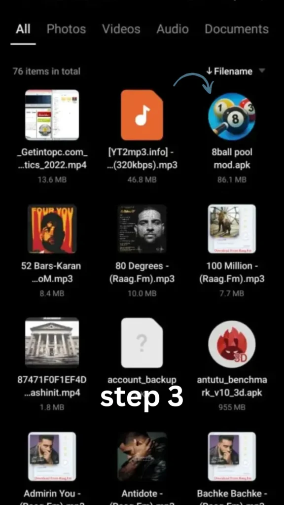 8 Ball Pool MOD APK 3 Locate-8-ball-Pool-APK-file